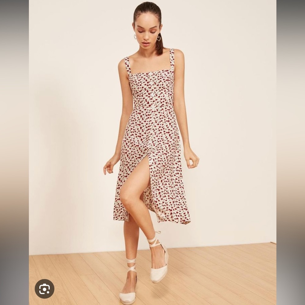 Reformation Persimmon Dress in Amber